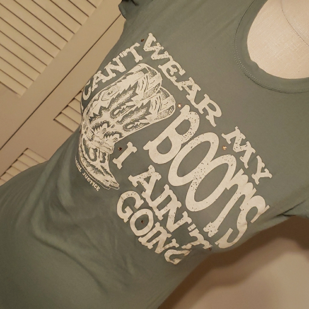Olive green tee shirt